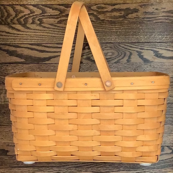 Longaberger 1999 Classic Lg Market Basket - Picture 3 of 10